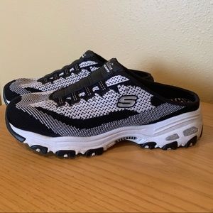 Skechers D’Lites A New Leaf Slip-on Mule, Woman’s 8.5 11957 (color Oreo)